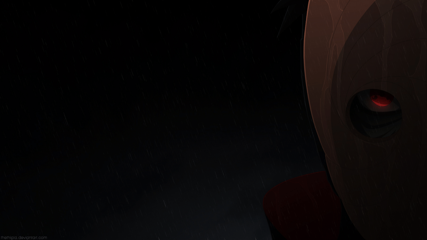 1366x768 Download 1366x768 Naruto, Uchiha Obito, Sharingan Wallpaper for Laptop, Notebook