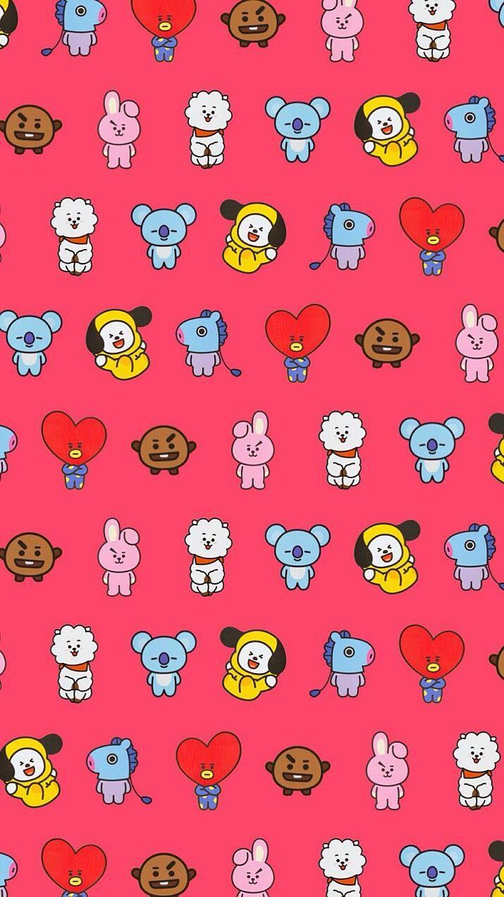 BT21 Pattern Wallpapers - Top Free BT21 Pattern Backgrounds ...