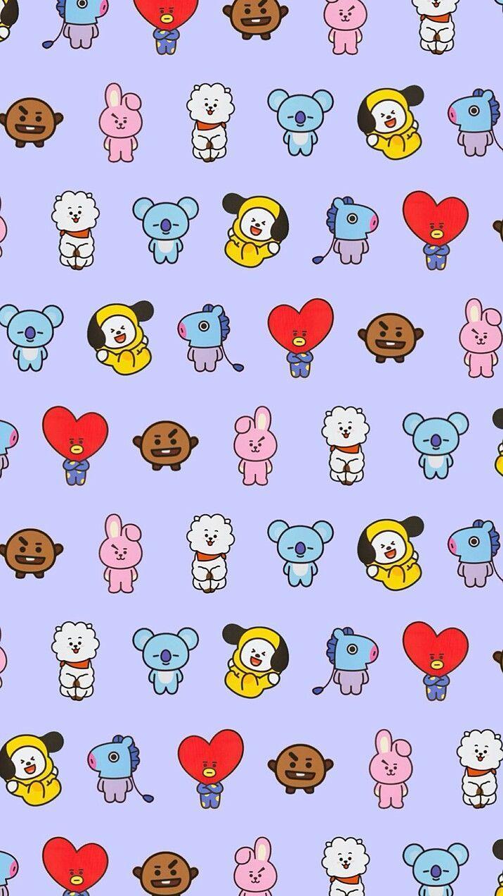 BT21 Pattern Wallpapers - Top Free BT21 Pattern Backgrounds ...