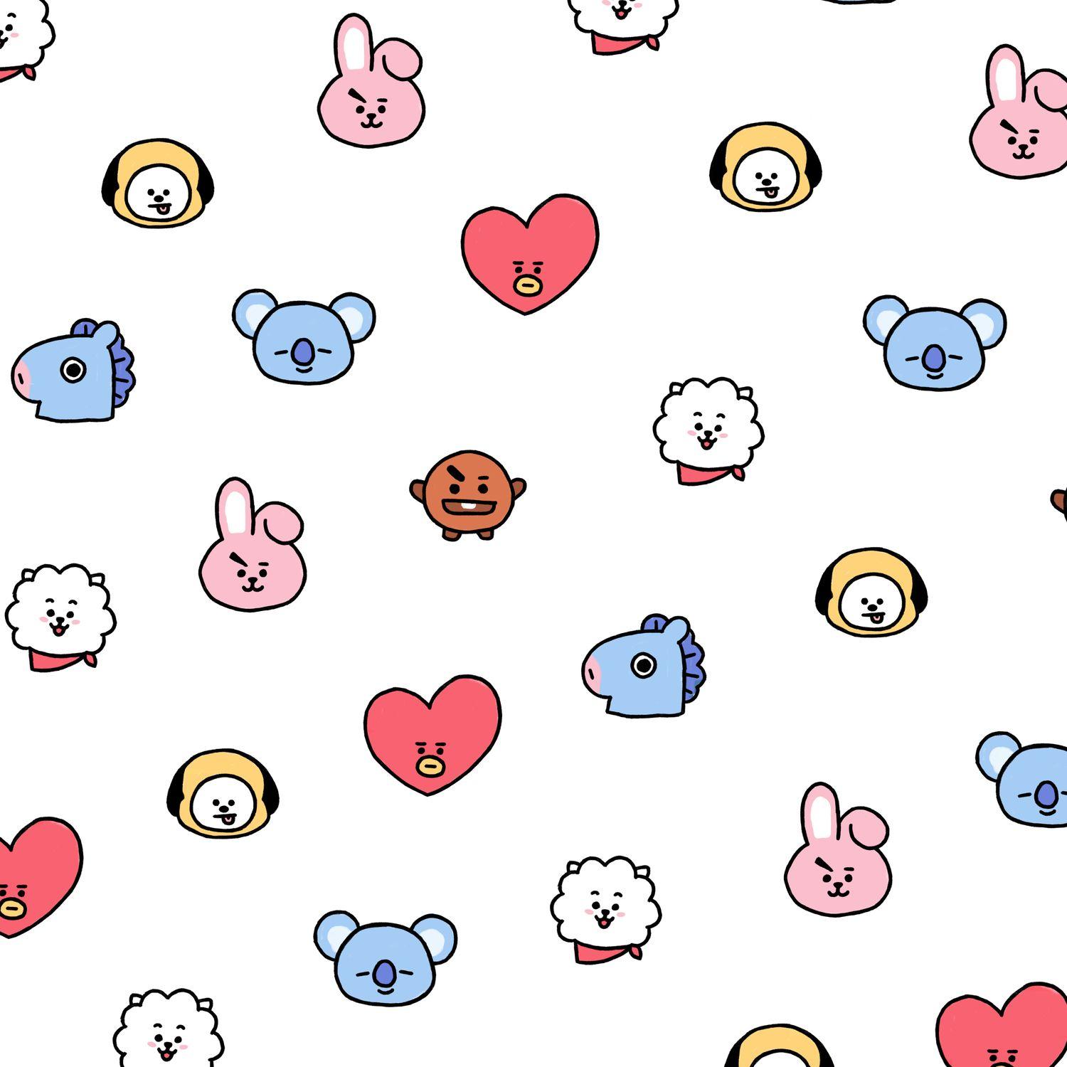 BT21 Pattern Wallpapers - Top Free BT21 Pattern Backgrounds ...