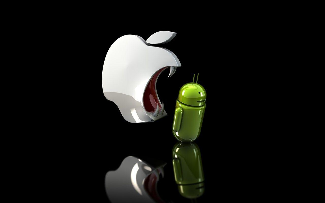 1280x800 The Great Showdown: #Apple vs #Android! Who wins?. Android phone wallpaper, Apple wallpaper, Android wallpaper