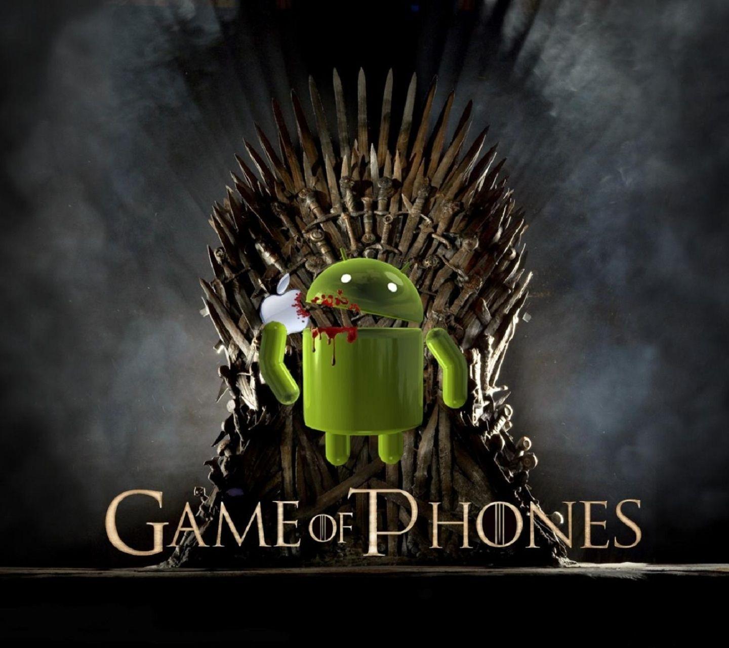1440x1280 Apple Vs Android Wallpaper