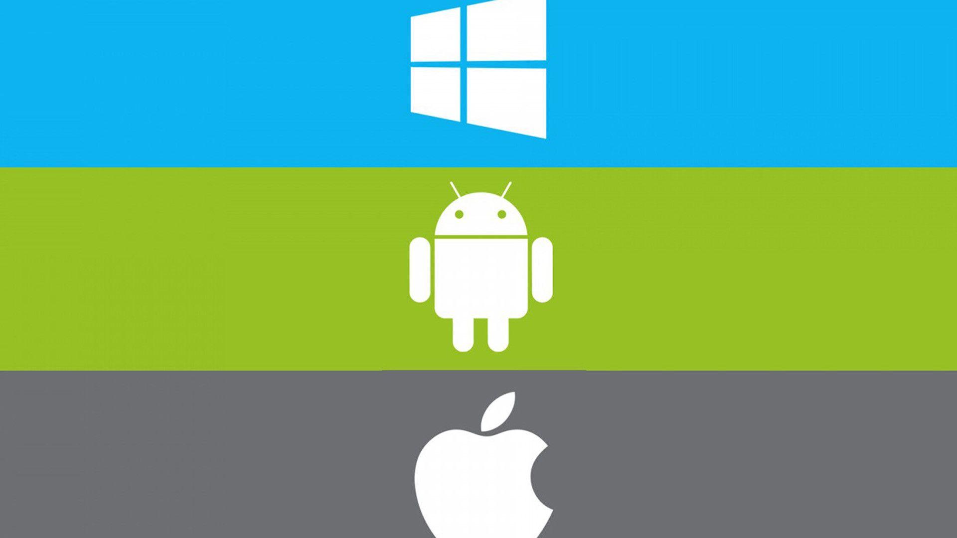 1920x1080 Android Vs Apple Wallpaper