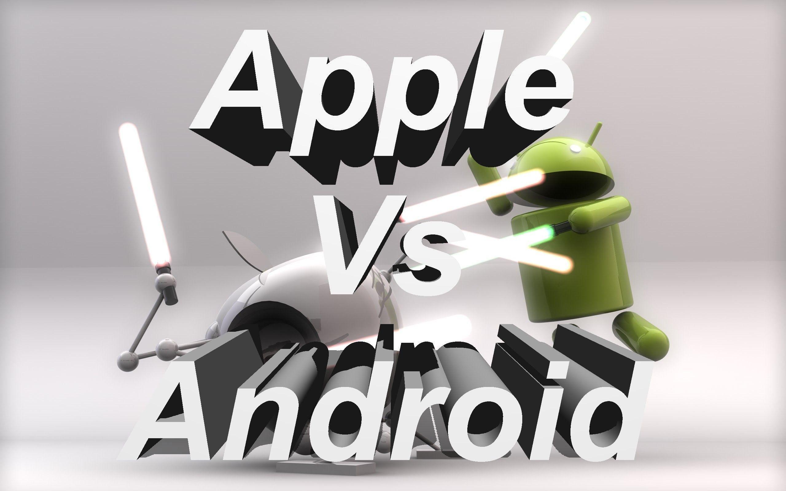 2560x1600 Android Vs Apple Wallpaper