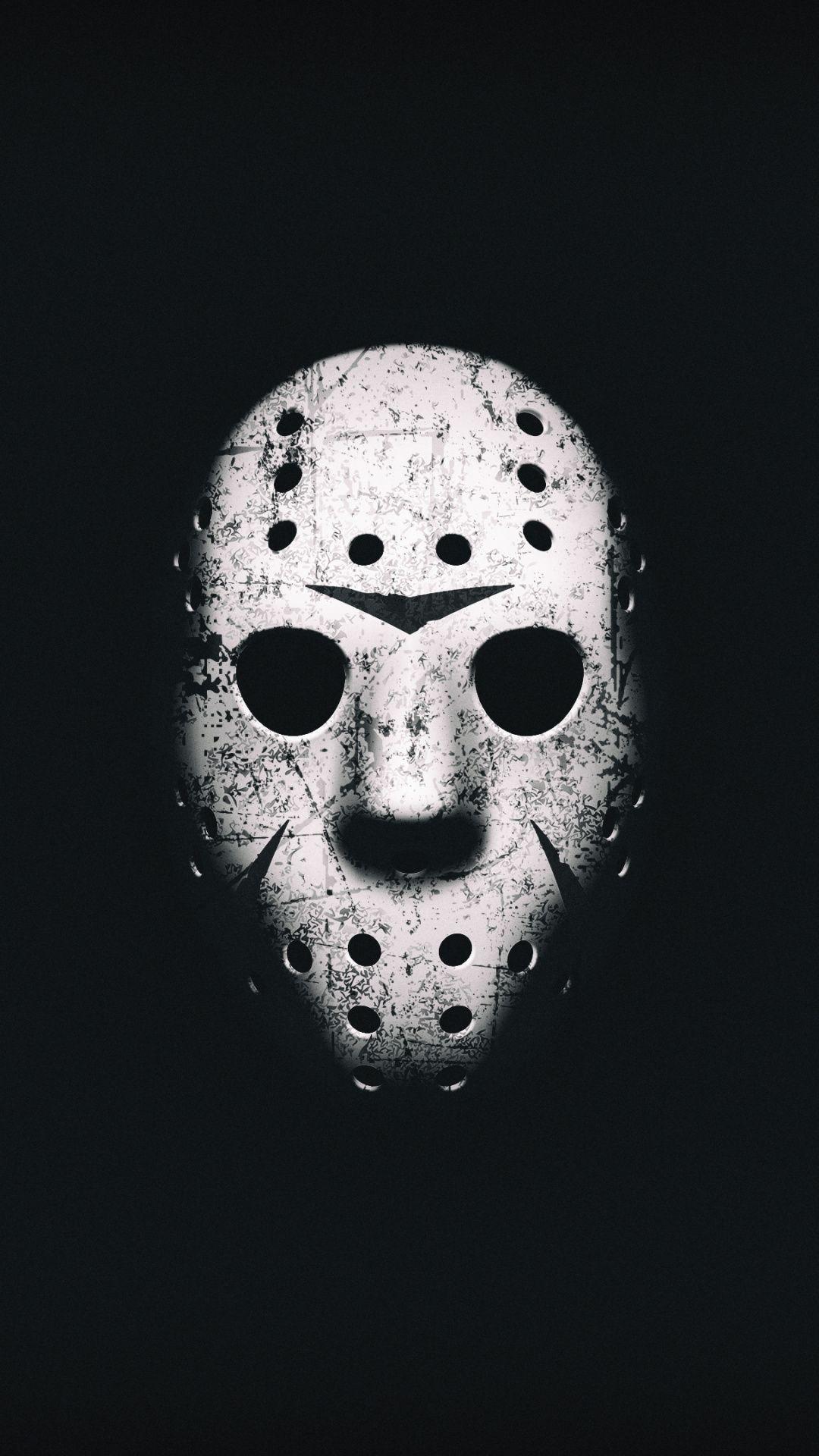 1080x1920 Mask, minimal, movie, Friday the 13th, art Wallpaper. Horror artwork, Horror movie art, Horror movie icons