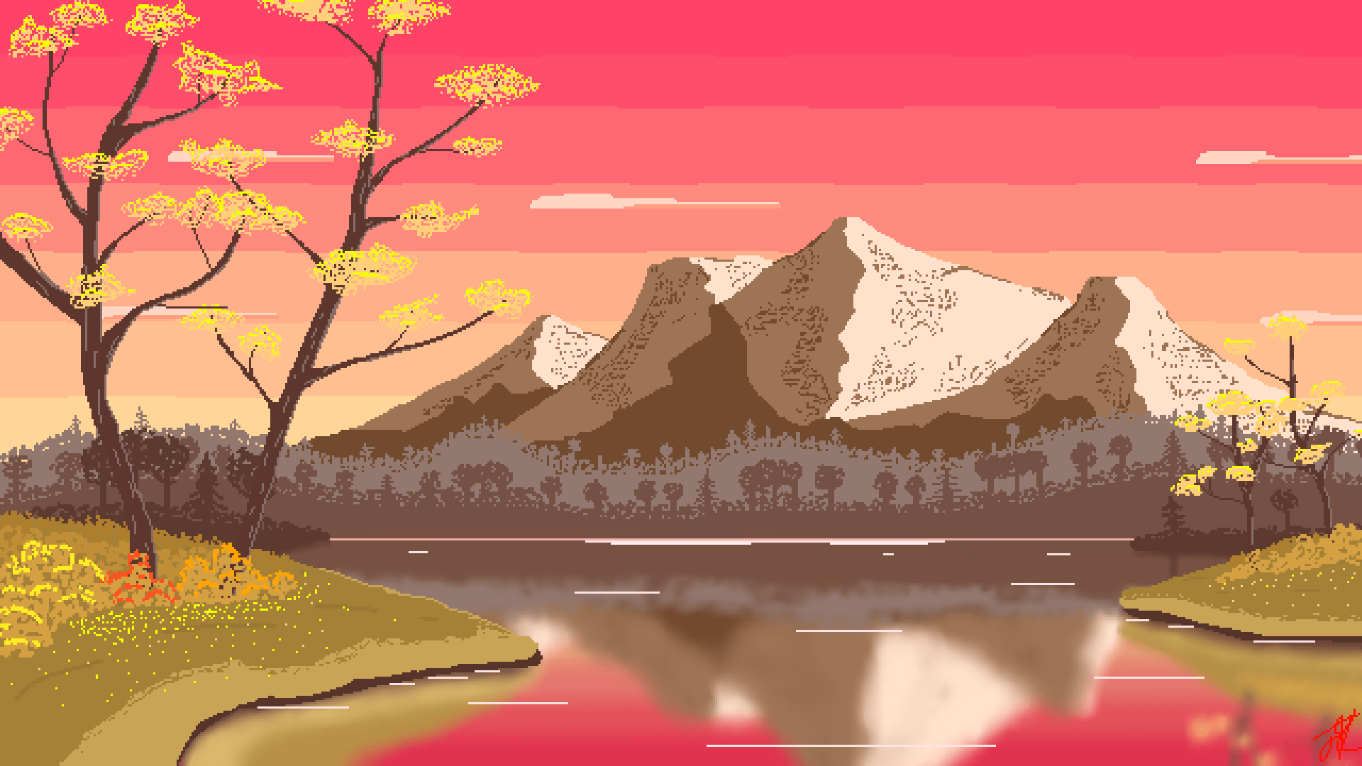 1920x1080 Pixel Art Desktop Background