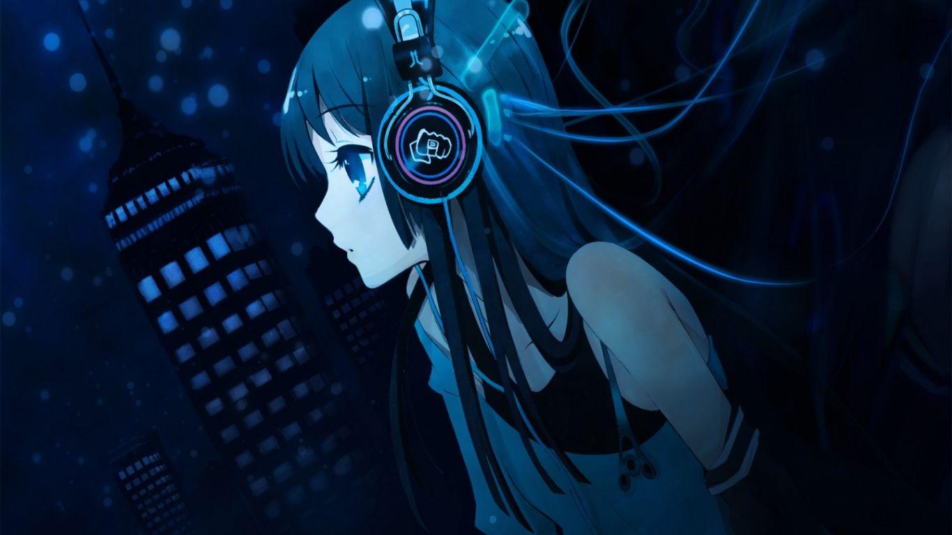 1366x768 Free download Sad Anime Boy And Manga Girl Listening To Music Jpg Wallpaper H [1440x900] for your Desktop, Mobile & Tablet. Explore Music Anime Wallpaper. Black Anime Wallpaper, Music