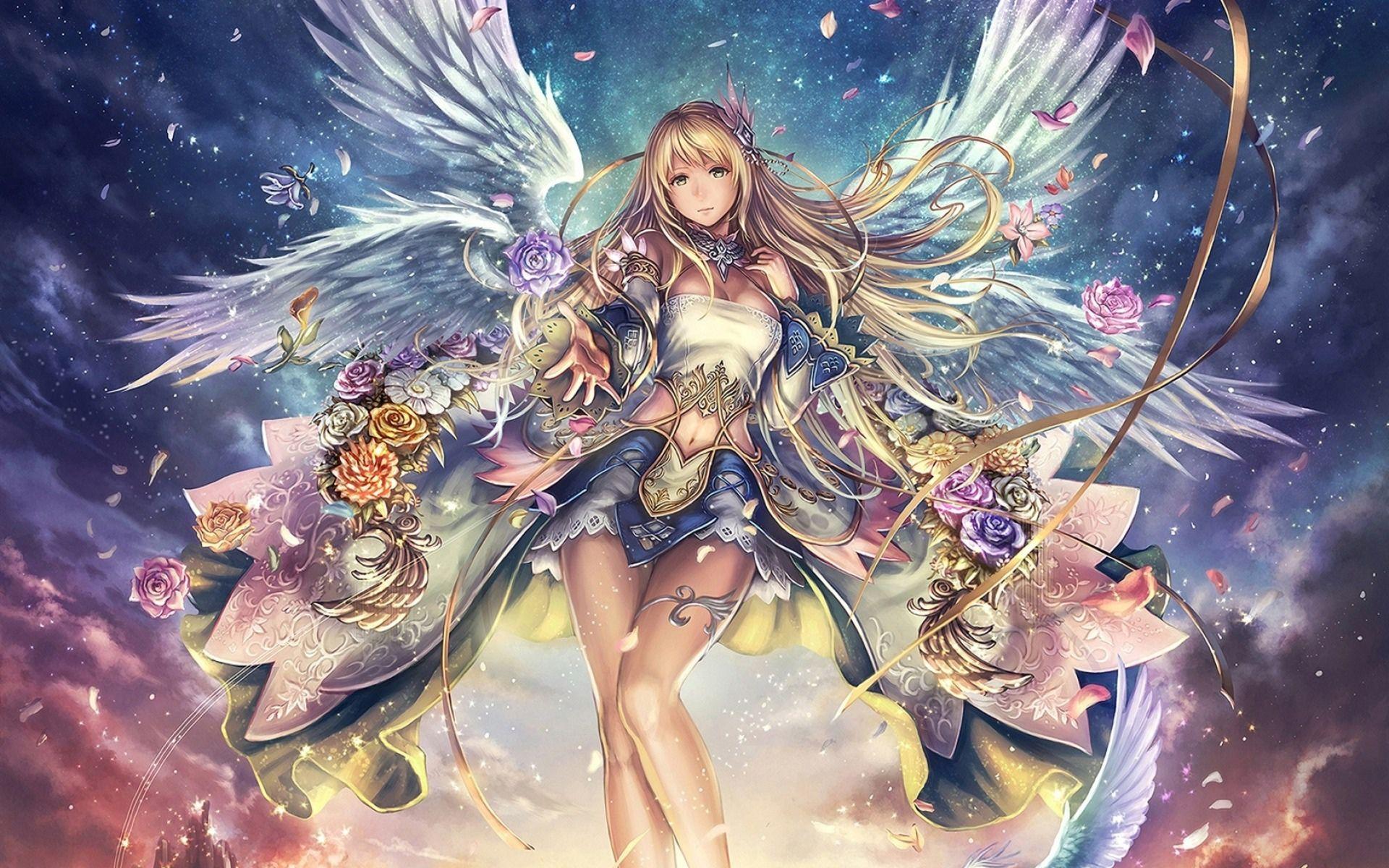 1920x1200 Beautiful Realistic Anime Angels .