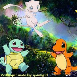 250x250 Mew, Pikachu, Squirtle, and Charmander Picture, Image & Photo