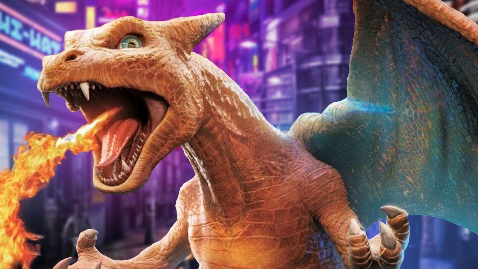 1600x900 Detective Pikachu Charizard Wallpaper