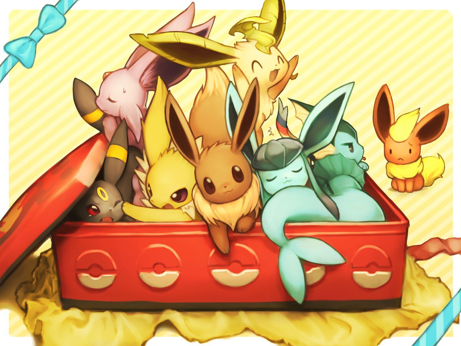1600x1200 Eevee Evolutions. Pokemon sleep