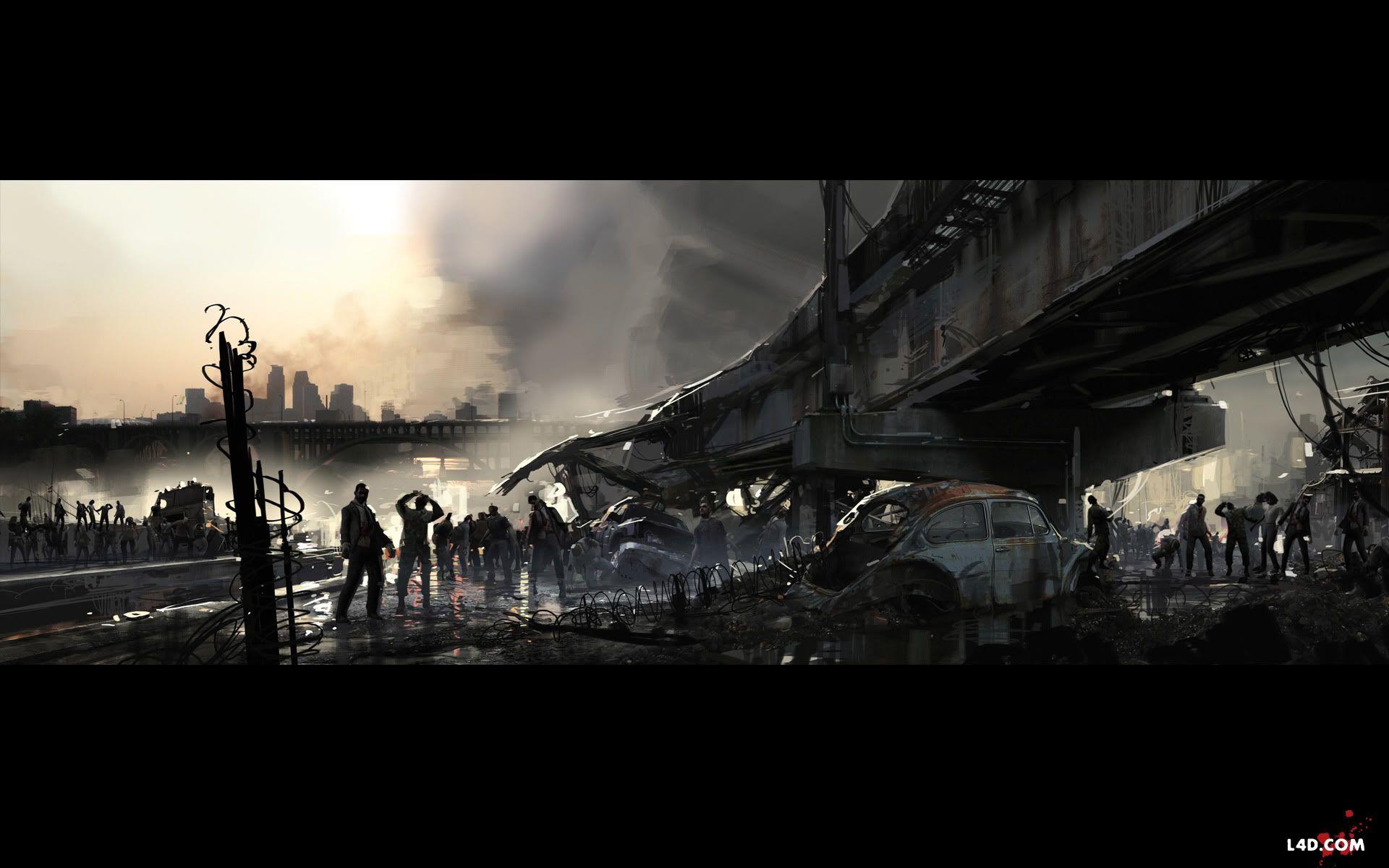 1920x1200 Zombie Background Image