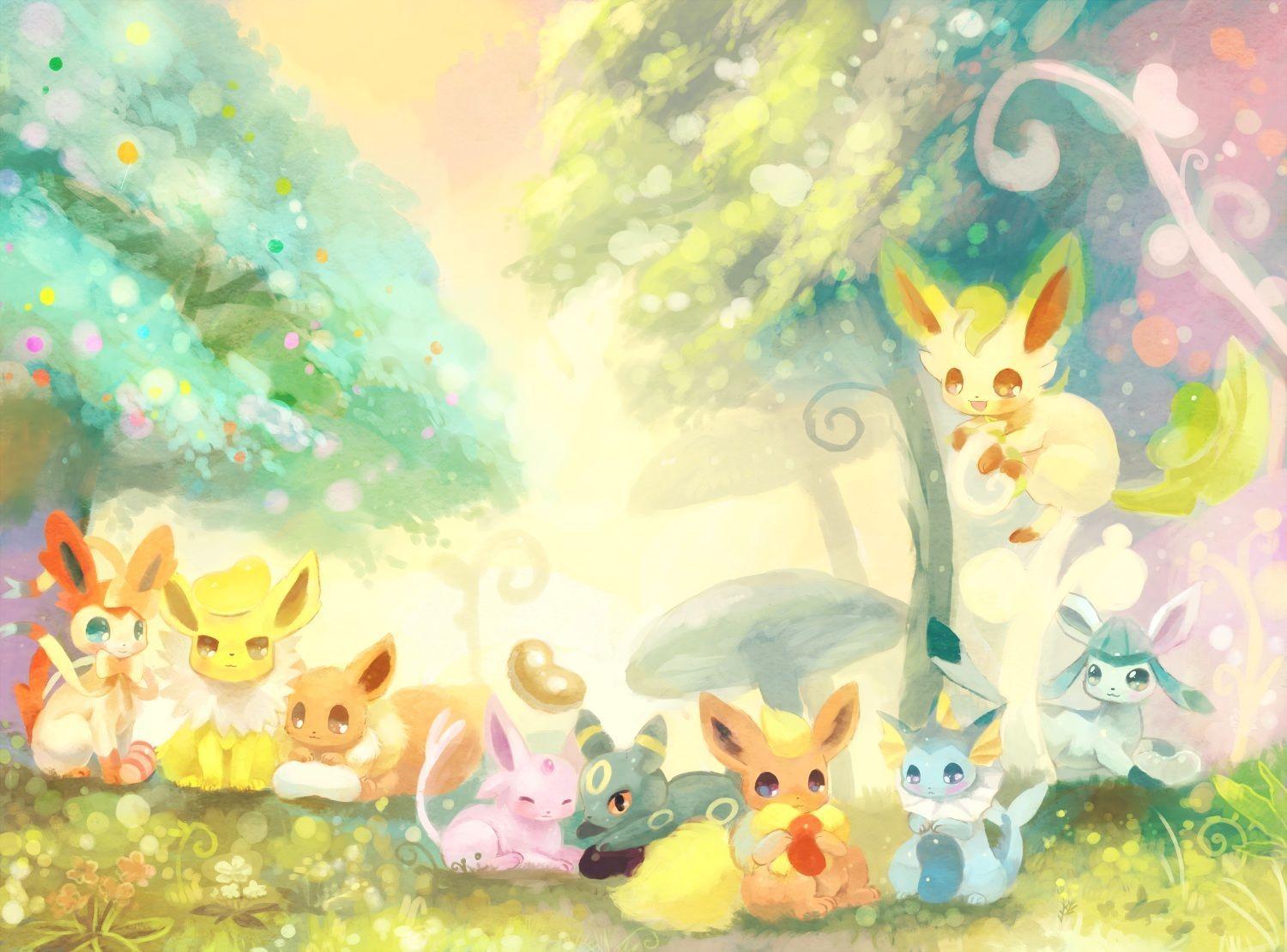 1500x1109 Eeveelutions Wallpaper