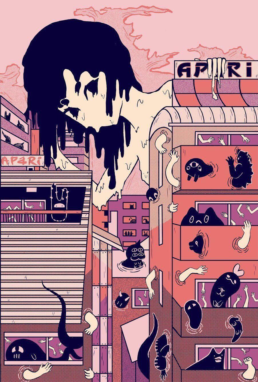902x1334 Pastel Vintage Anime Aesthetic .