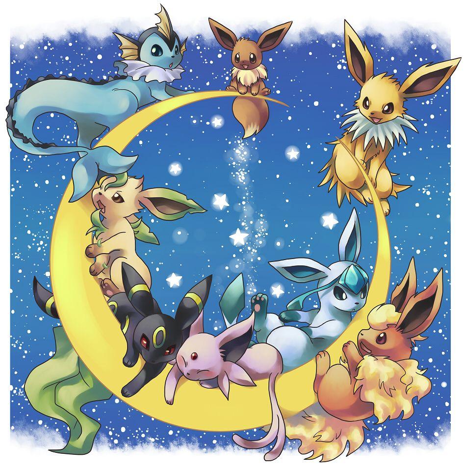 950x958 Eevee evolutions wallpaper