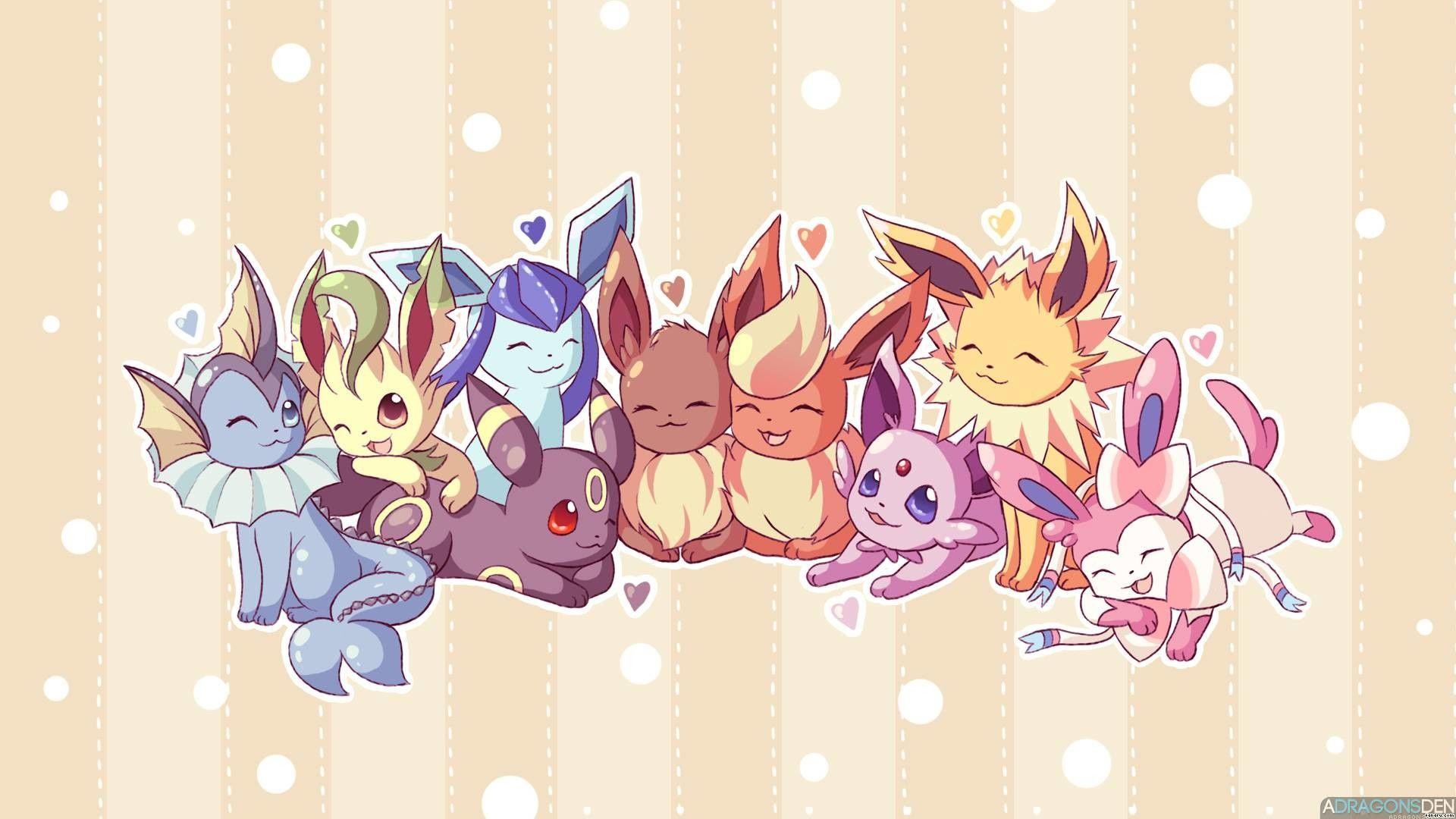 1920x1080 Eevee Evolutions Wallpaper
