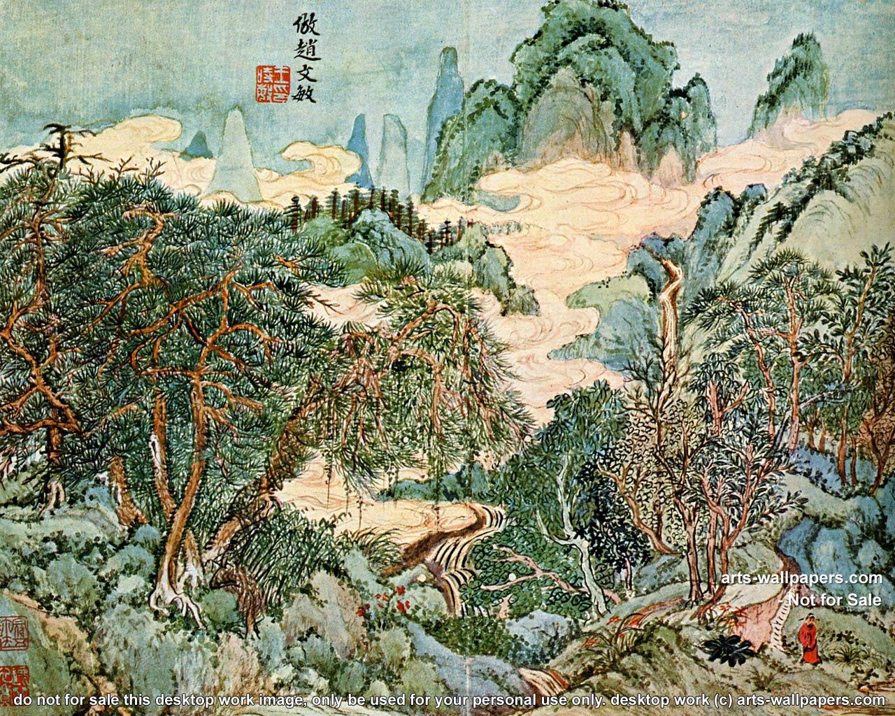 1280x1024 Chinese Art Wallpaper