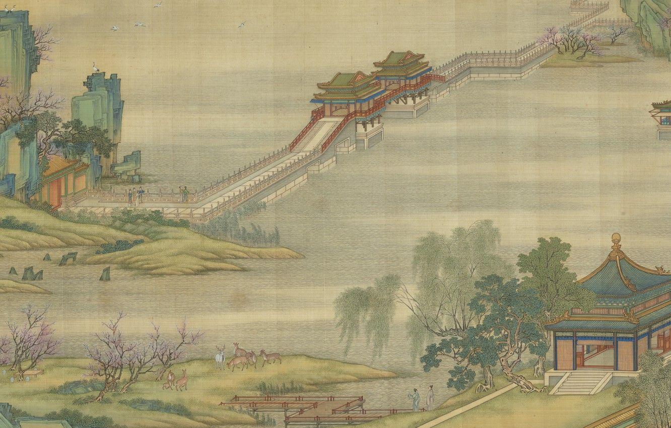 1332x850 Wallpaper Art, Painting, Chinese paintings image for desktop, section живопись