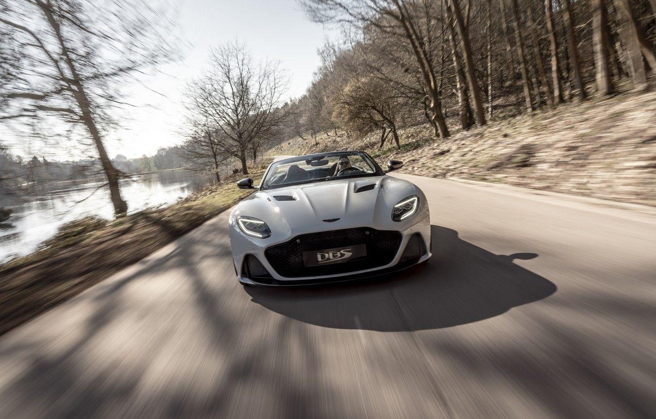 1332x850 Wallpaper machine, light, trees, Aston Martin, DBS, Superleggera, Volante image for desktop, section aston martin