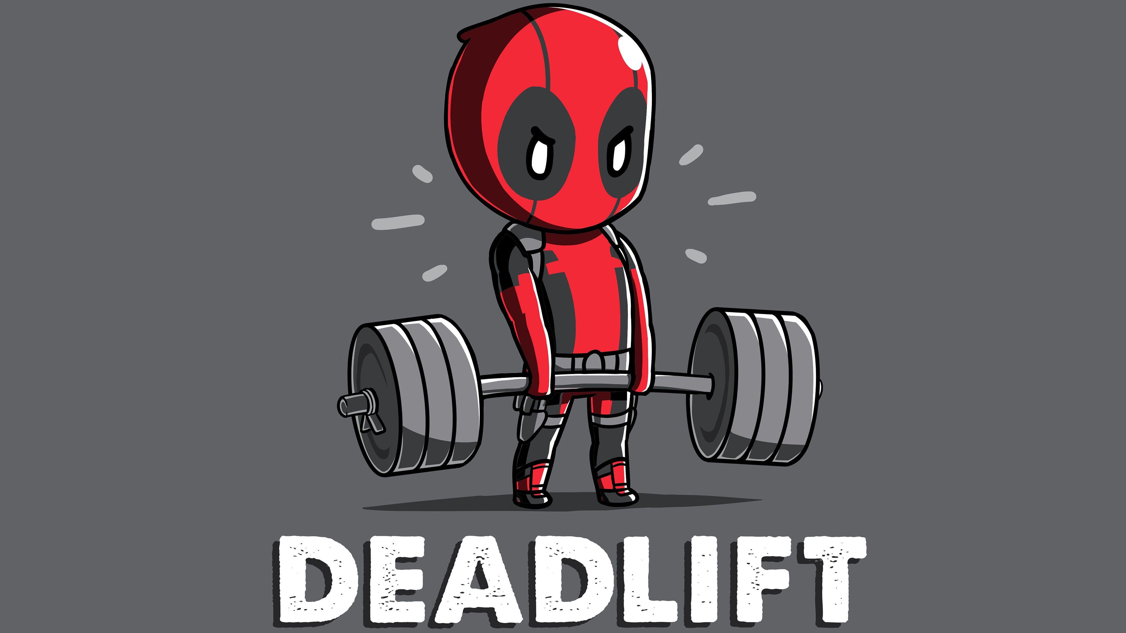 3840x2160 Download 3840x2160 wallpaper deadpool, deadlift, funny, 4k, uhd 16: widescreen, 3840x2160 HD image, background, 7747