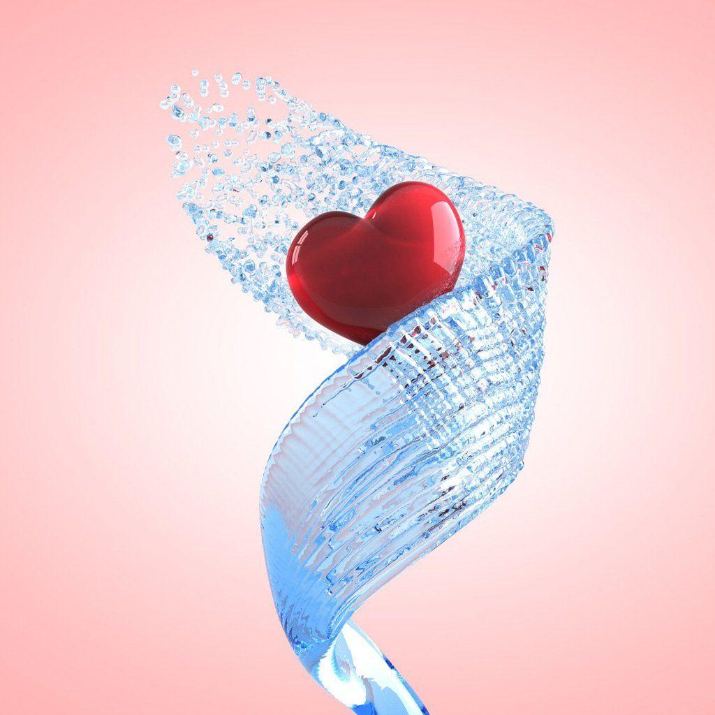 1024x1024 Heart Shape Wallpaper