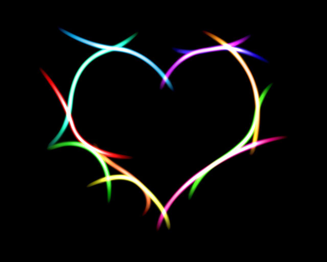 1280x1024 3D Skull Wallpaper Hearts With Black Background