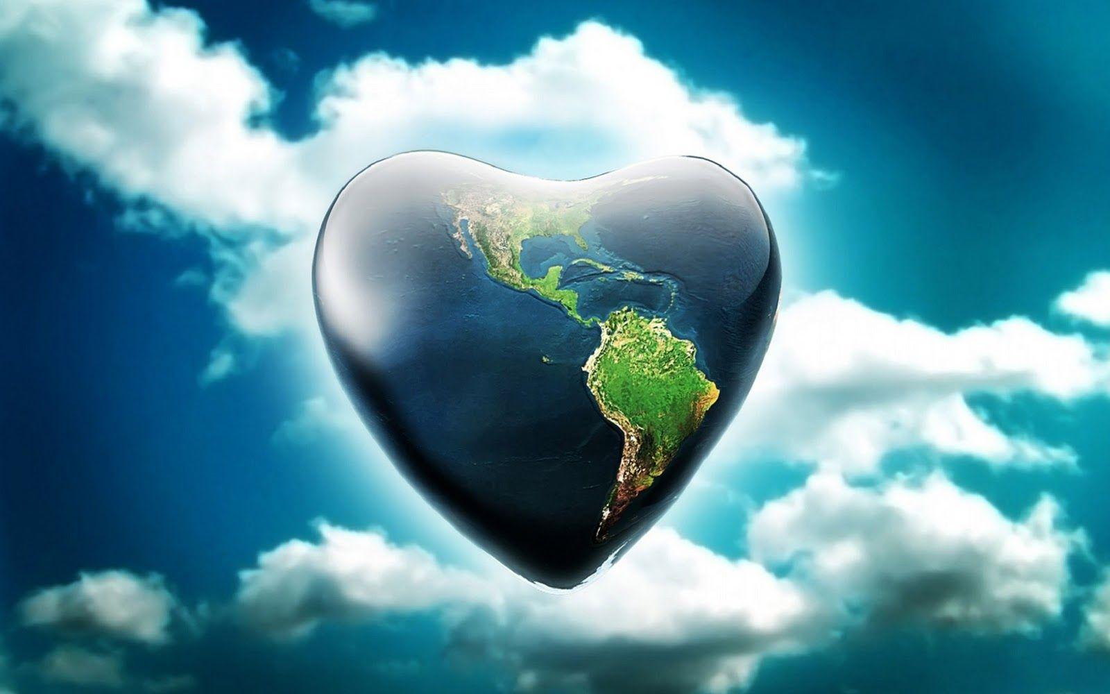 1600x1000 3D Moving Hearts Desktop Wallpaper