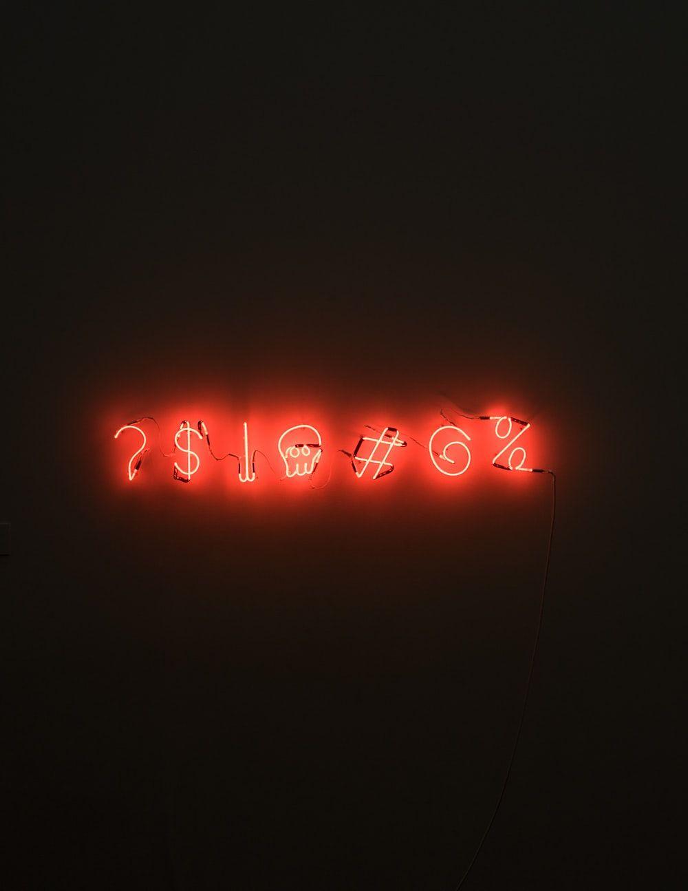 1000x1294 red LED signage photo