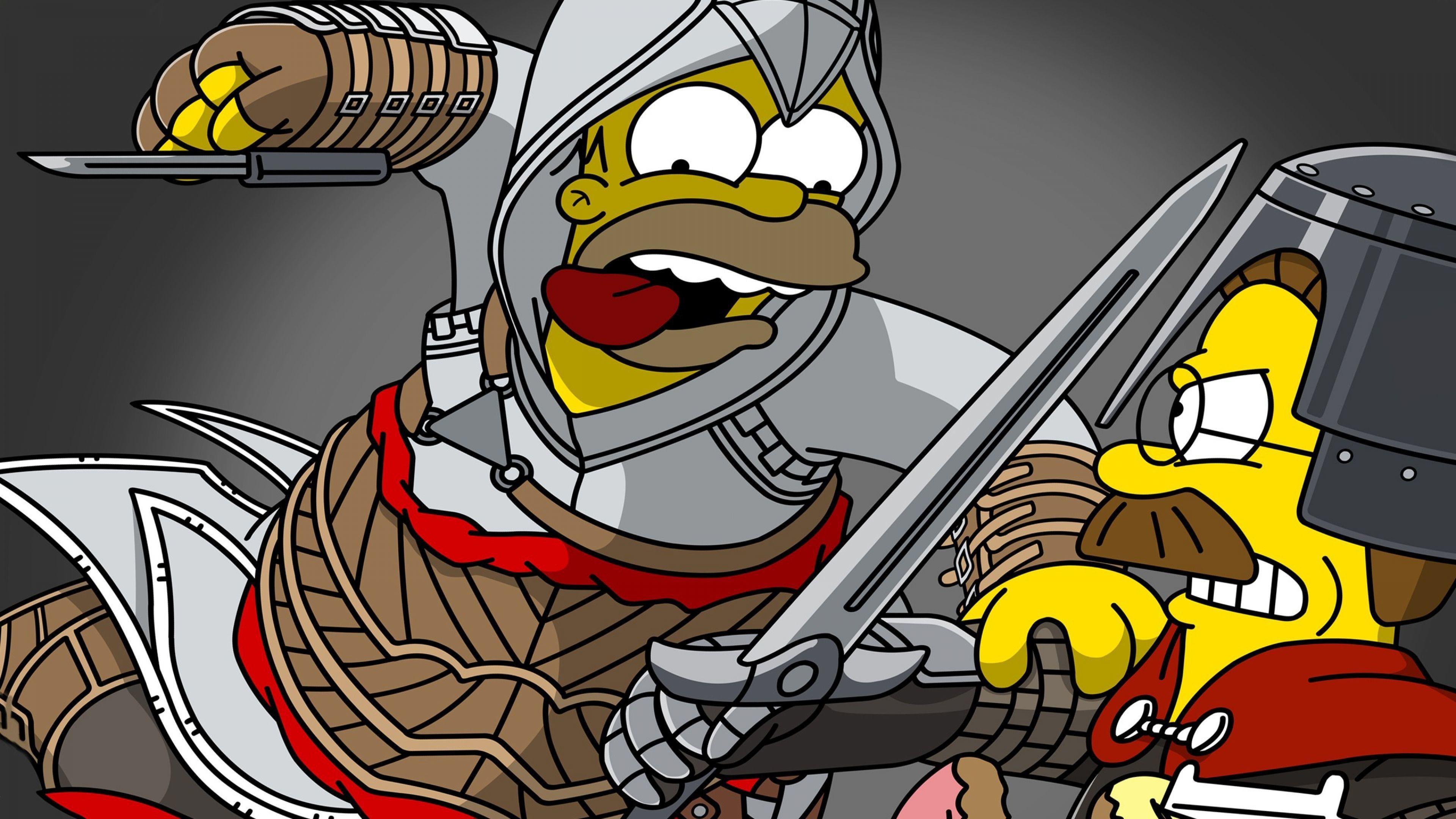 3840x2160 3840x Funny Simpsons Wallpaper Wallpaper