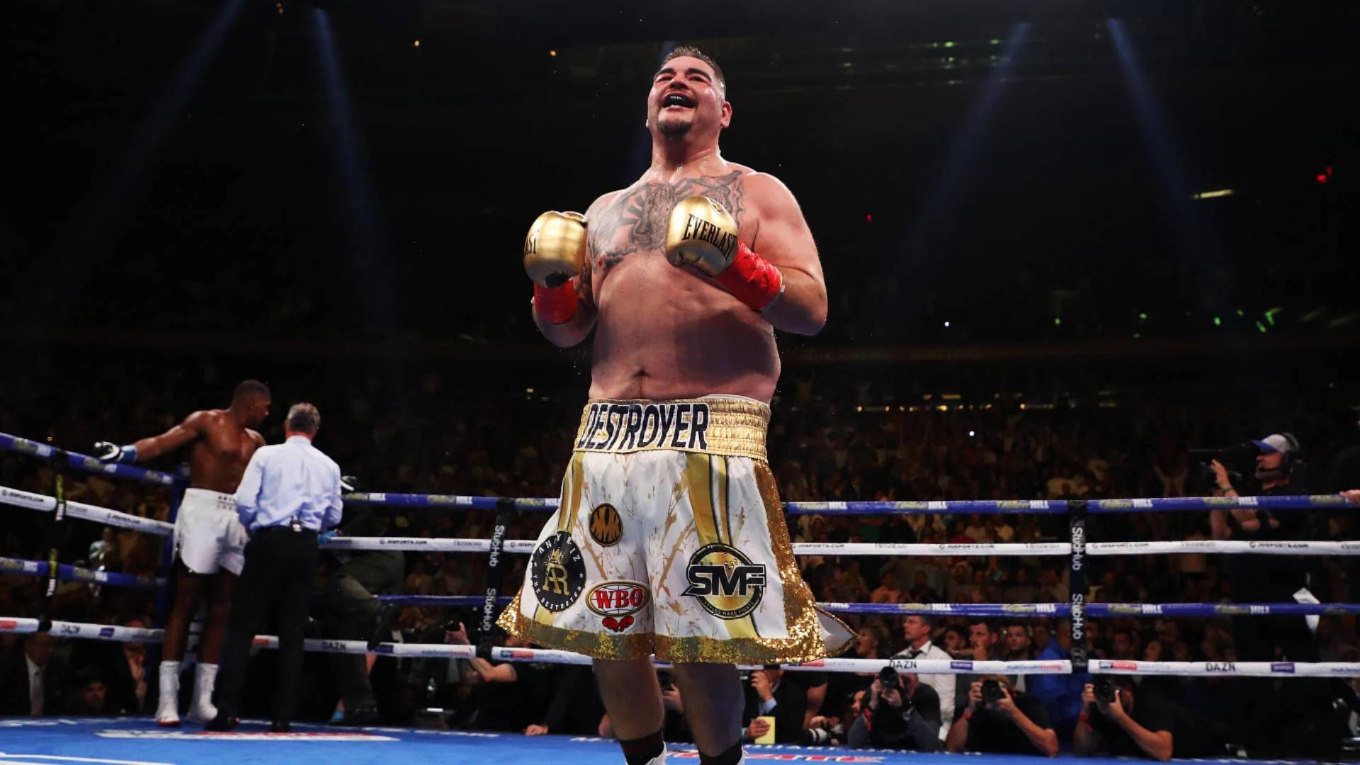 1920x1080 Download Andy Ruiz In Boxing Ring Wallpaper
