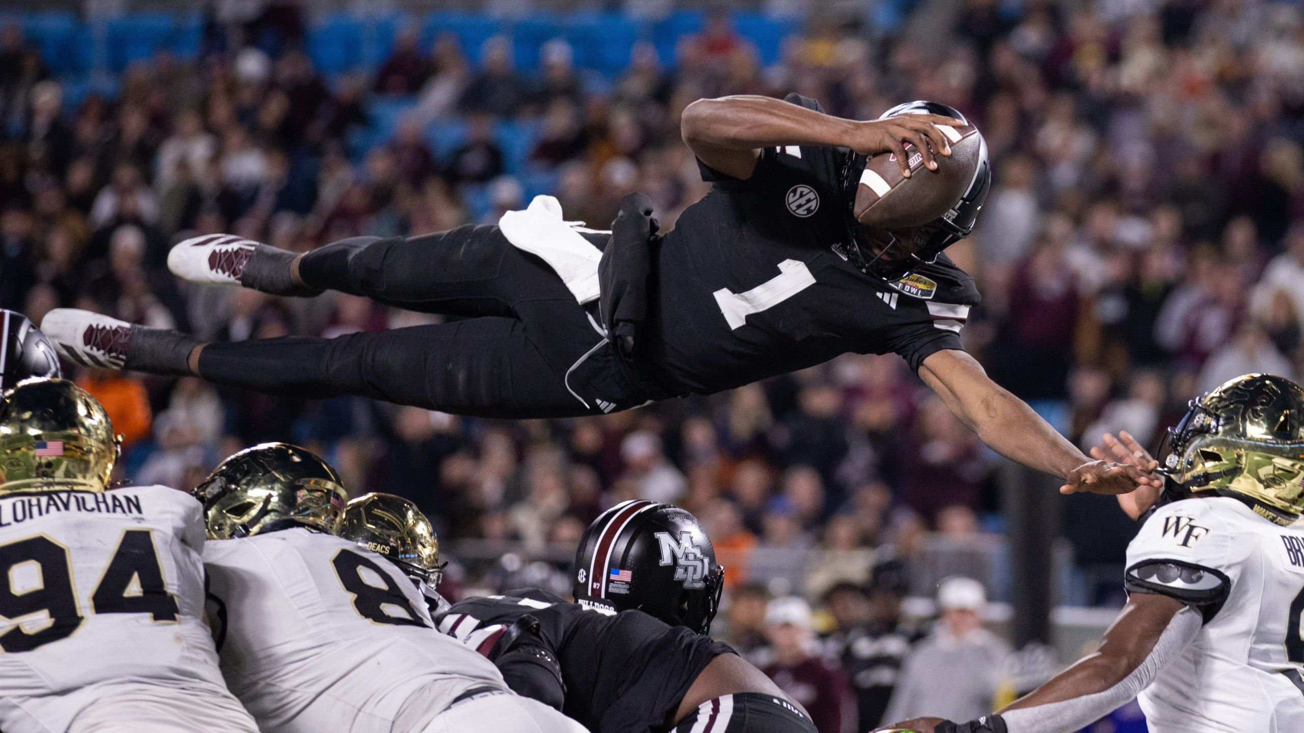 2560x1440 Robby Ashford Leads Wake Forest Past Mississippi State 43 29 In Duke's Mayo Bowl