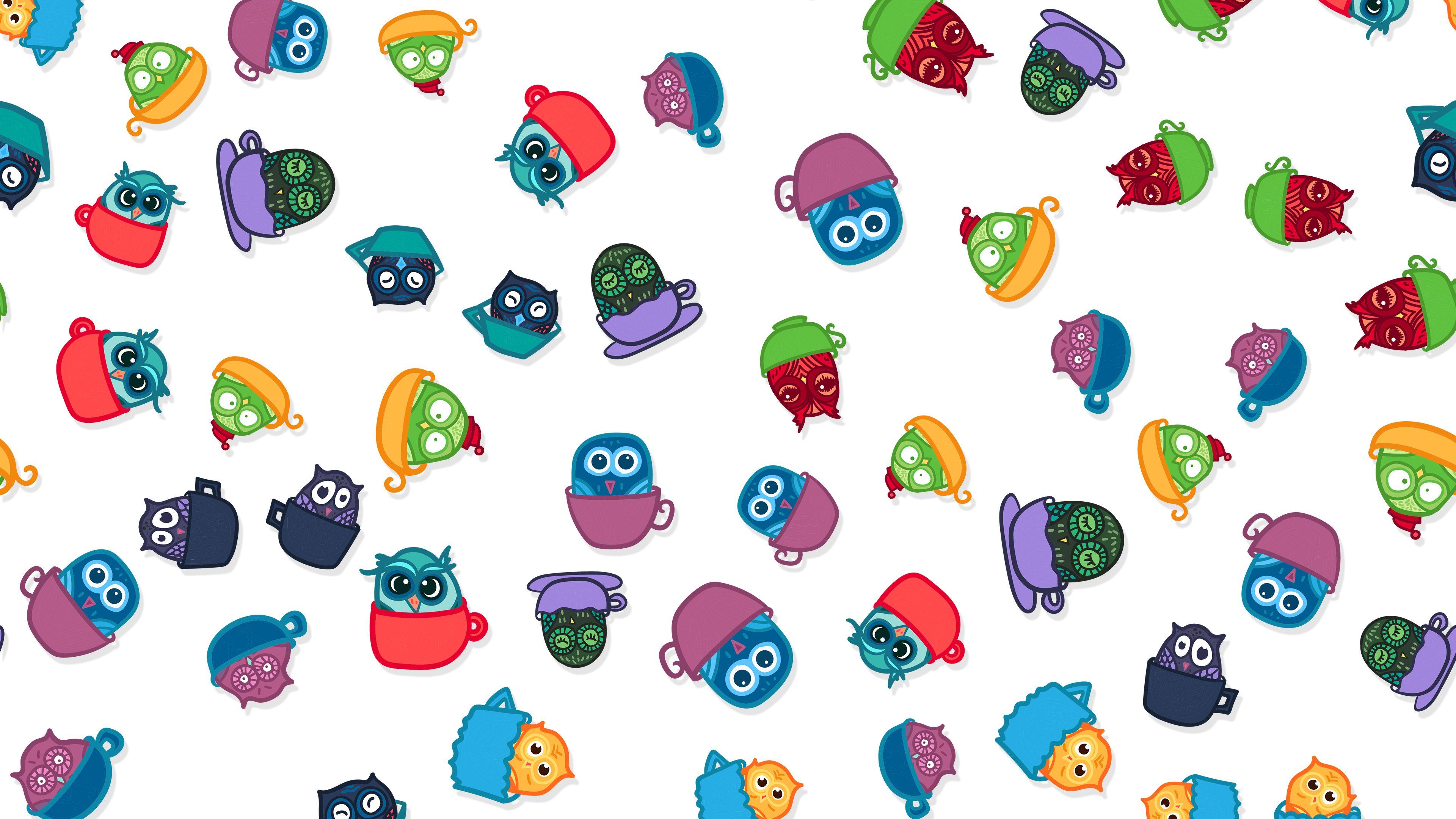 3840x2160 4K Funny Owls Wallpaper x 2160 px