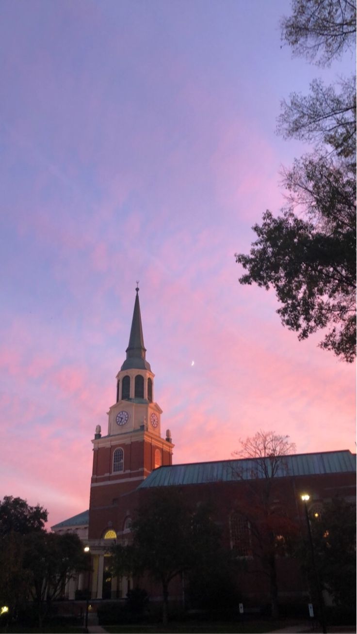 736x1308 Wake Forest University Sunset