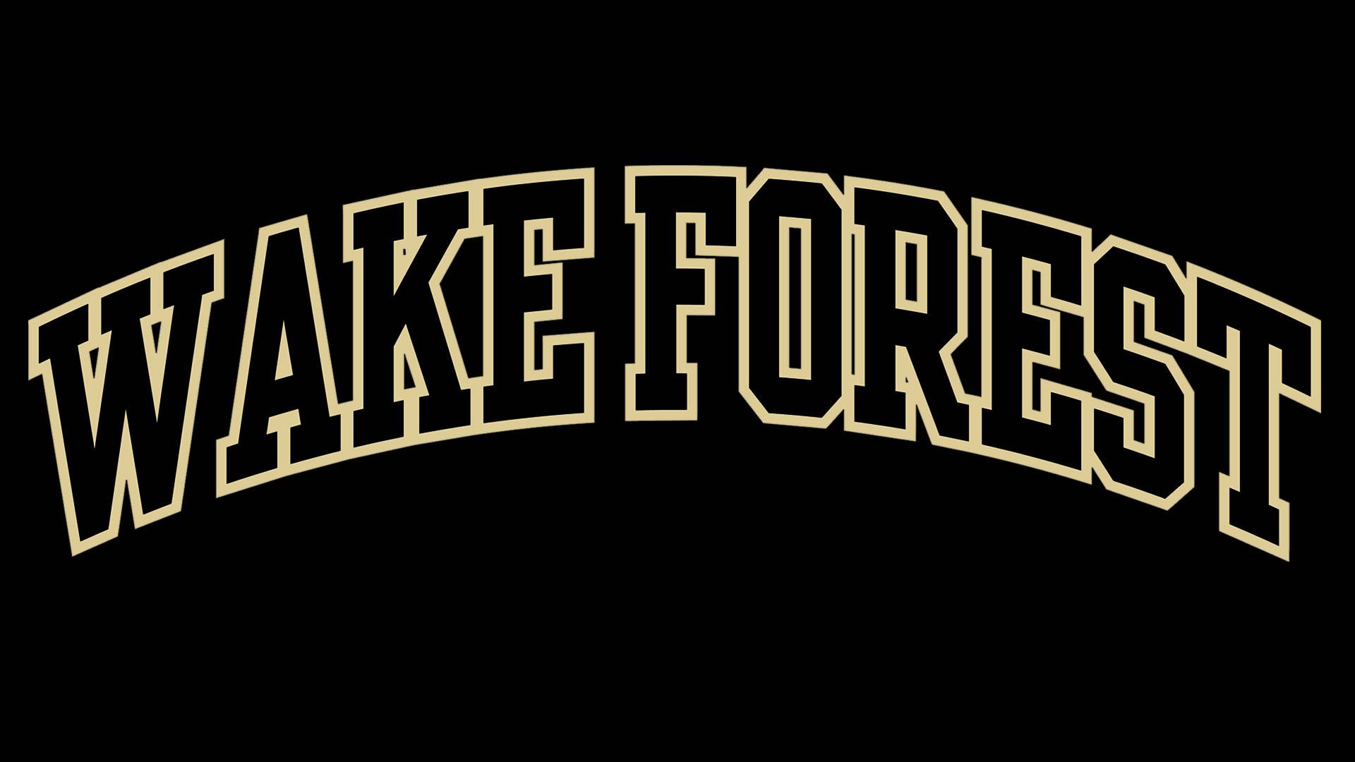 1920x1080 Download Wake Forest University Logo Dark Wallpaper
