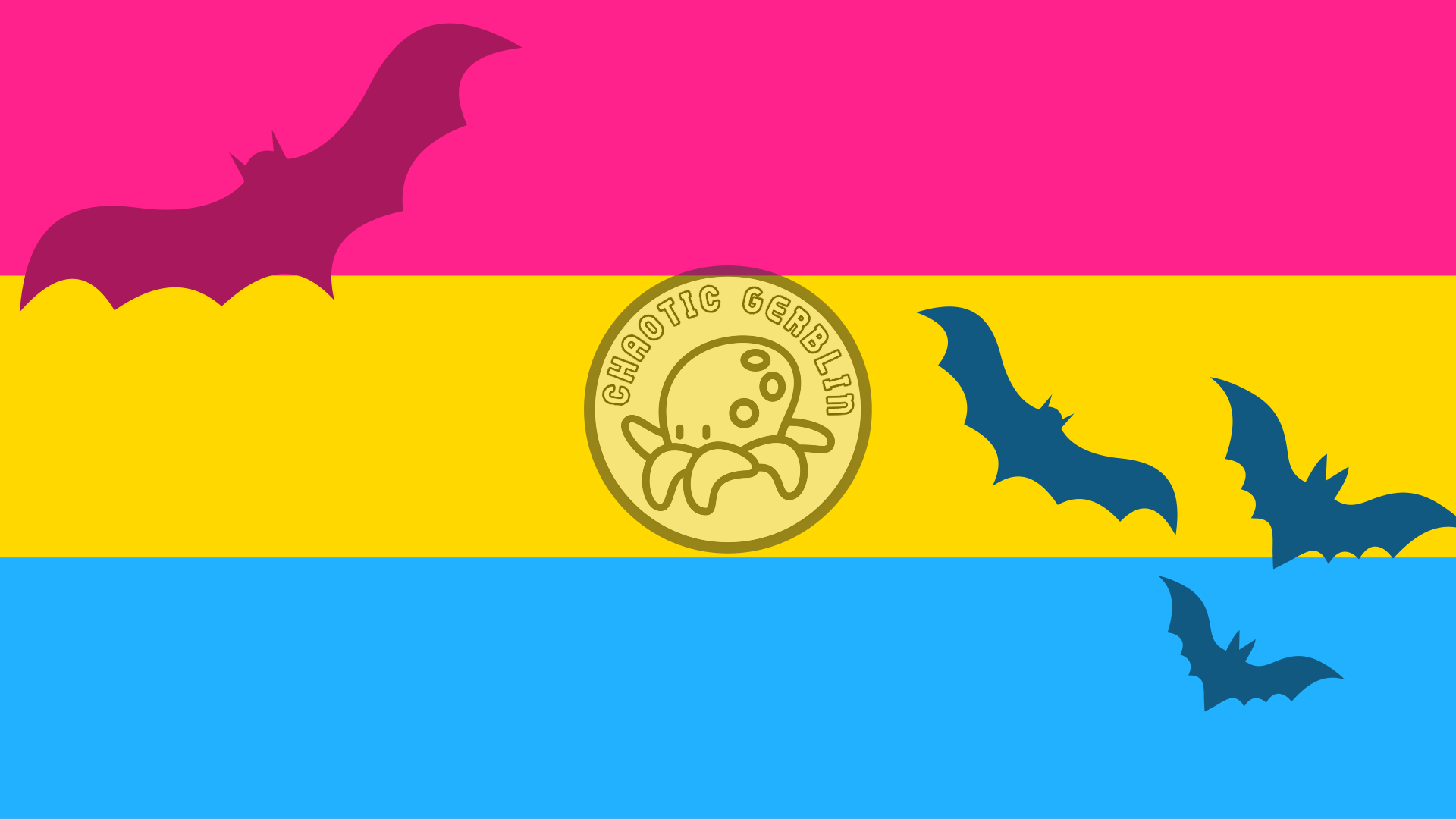 1920x1080 Pansexual Pride Halloween Wallpaper Gerblin's Ko Fi Shop
