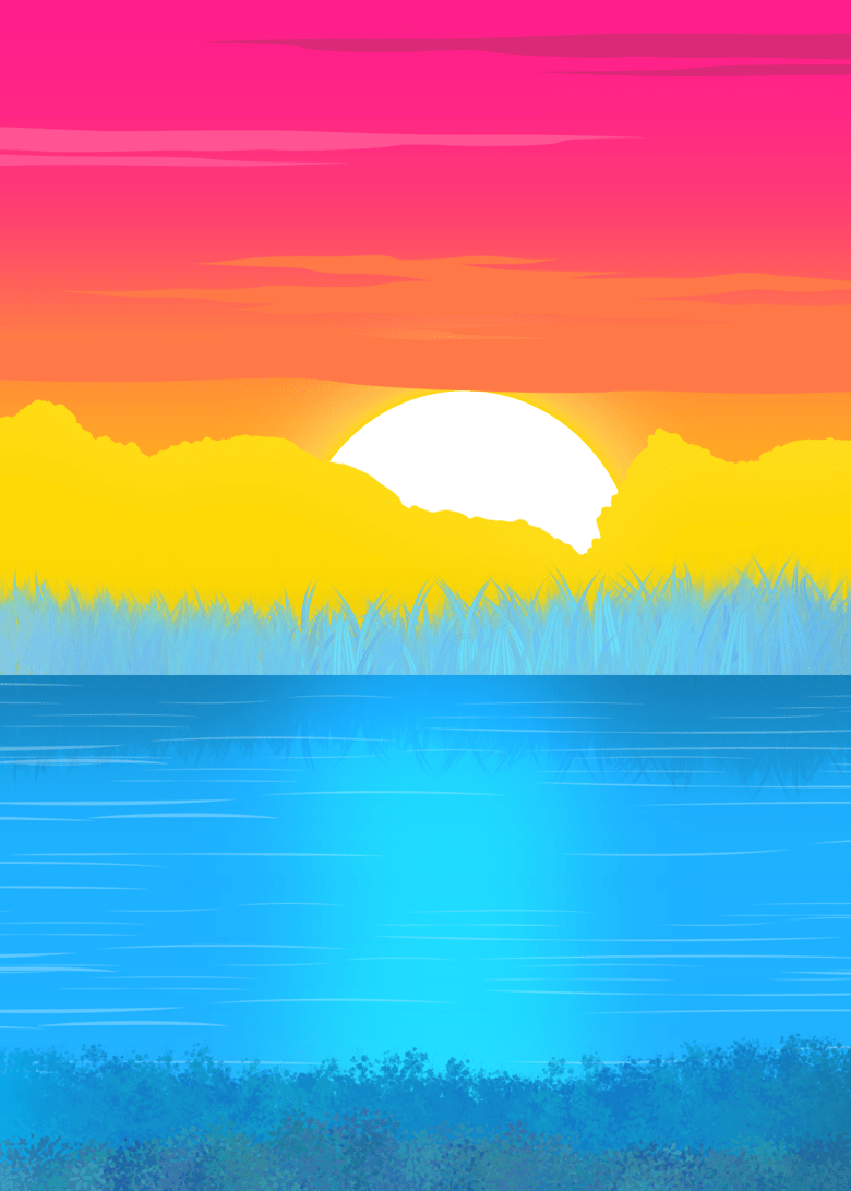 780x1092 Pansexual inspired waterscape wallpaper