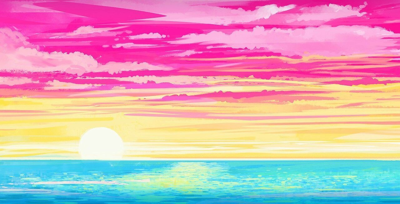 1280x655 Aesthetic Pansexual Flag Wallpaper