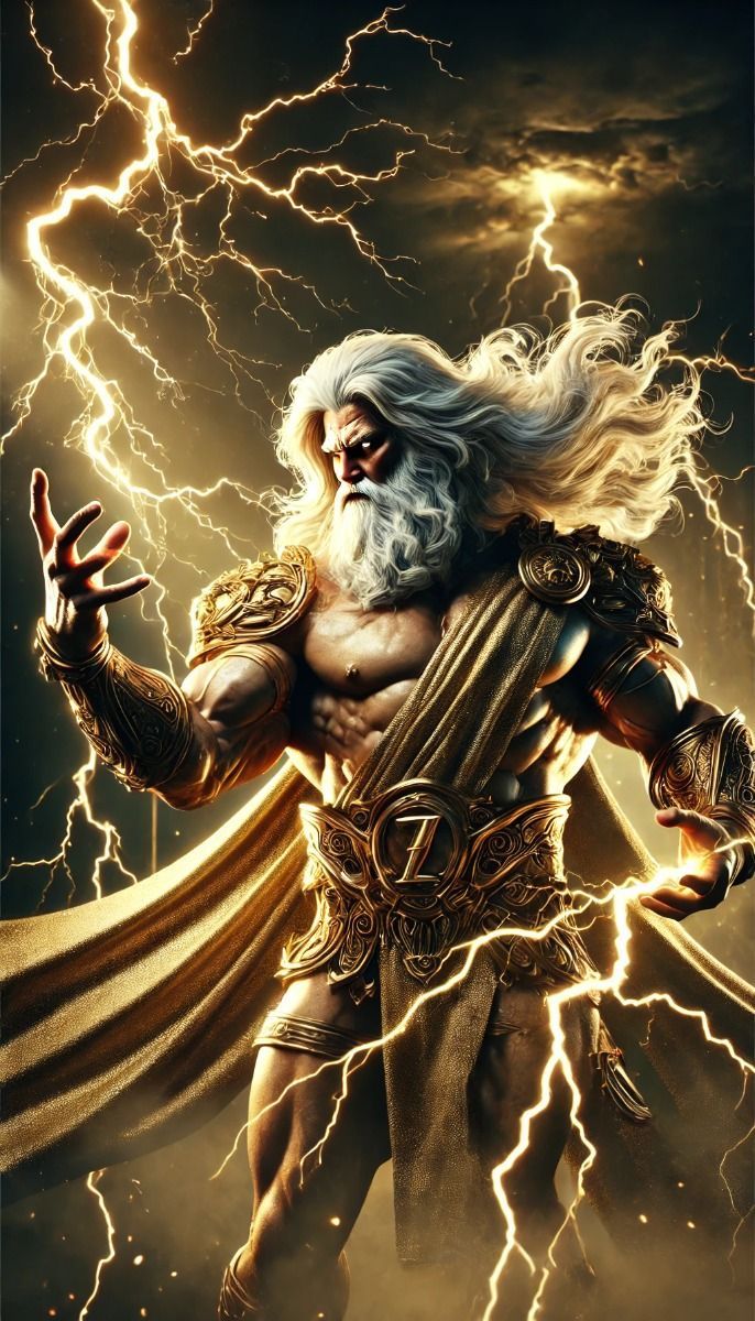 686x1200 Zeus: The Lightning Wielding King Of Olympus