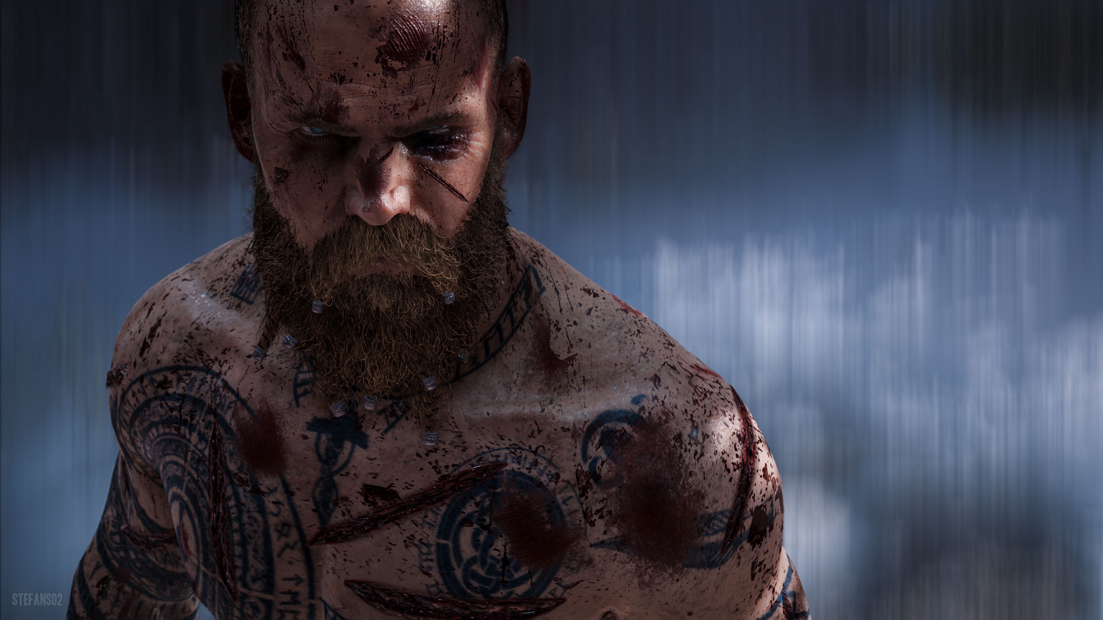 3840x2160 Kratos Athena Gaia Zeus Atreus HD God Of War Wallpaper