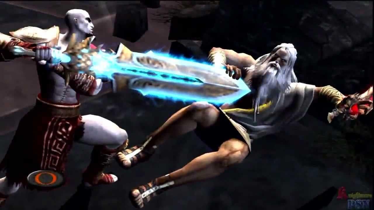 1280x720 Kratos vs. Zeus in God of War 2 is a masterpiece of storytelling