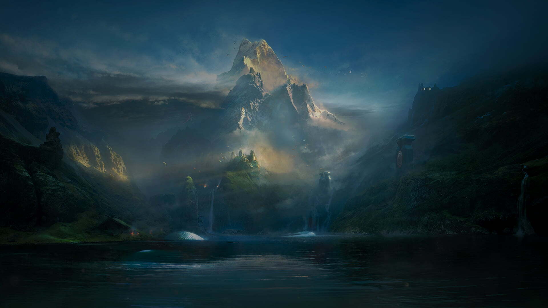 1920x1080 God Of War: Zeus vs. Jörmungandr
