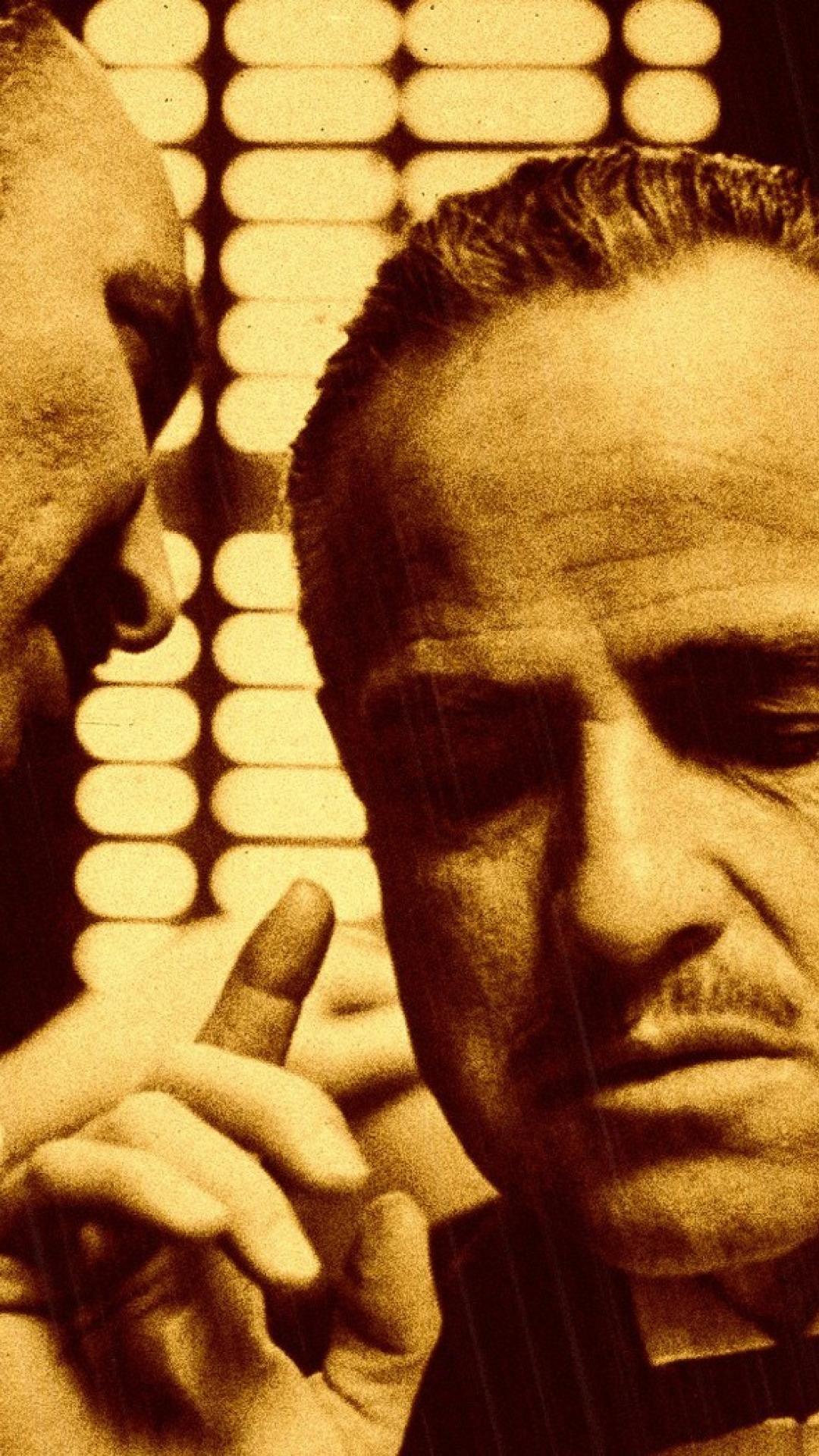 1080x1920 Marlon Brando Godfather Wallpaper