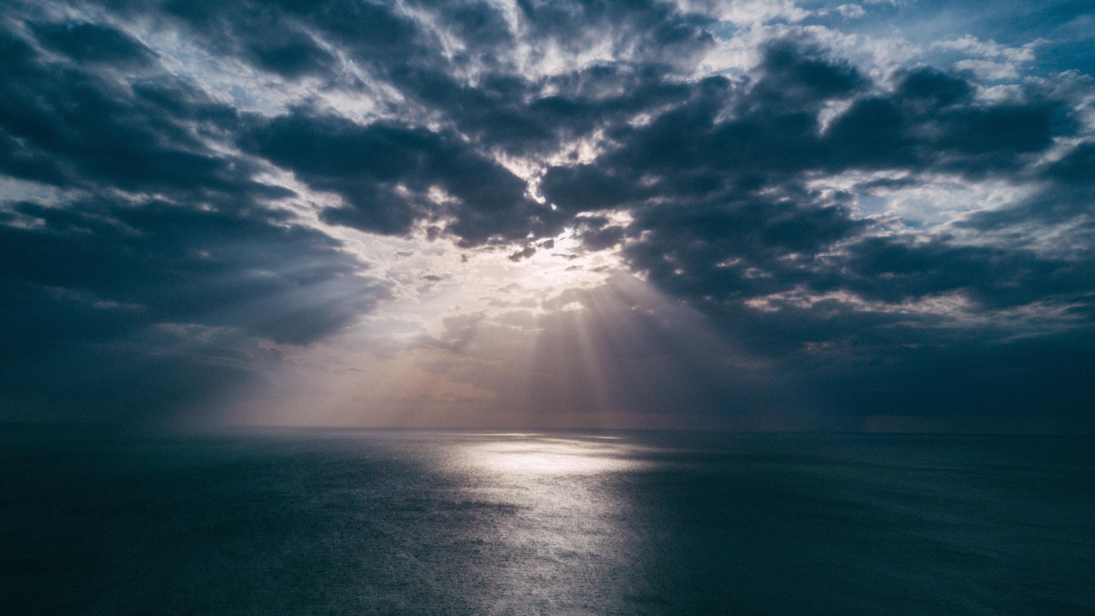 3840x2160 Wallpaper 4k Beach Clouds Landscape Light Evening Sun Rays 4k 4k Wallpaper, Beach Wallpaper, Clouds Wallpaper, Hd Wallpaper, Landscape Wallpaper, Nature Wallpaper