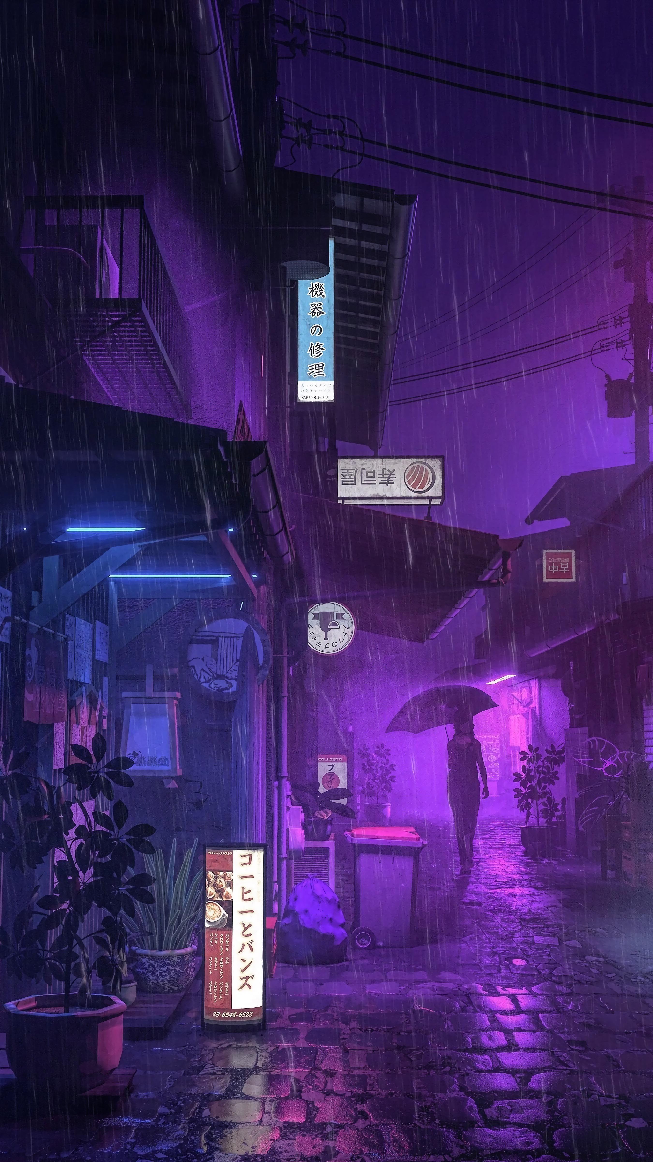 2700x4800 wallpaper #wallpaper wallpaper purple #wallpaperpurple Tags: #wallpaperiphone, #wallpaperbackground ,. Dark purple aesthetic, Rain wallpaper, Purple aesthetic