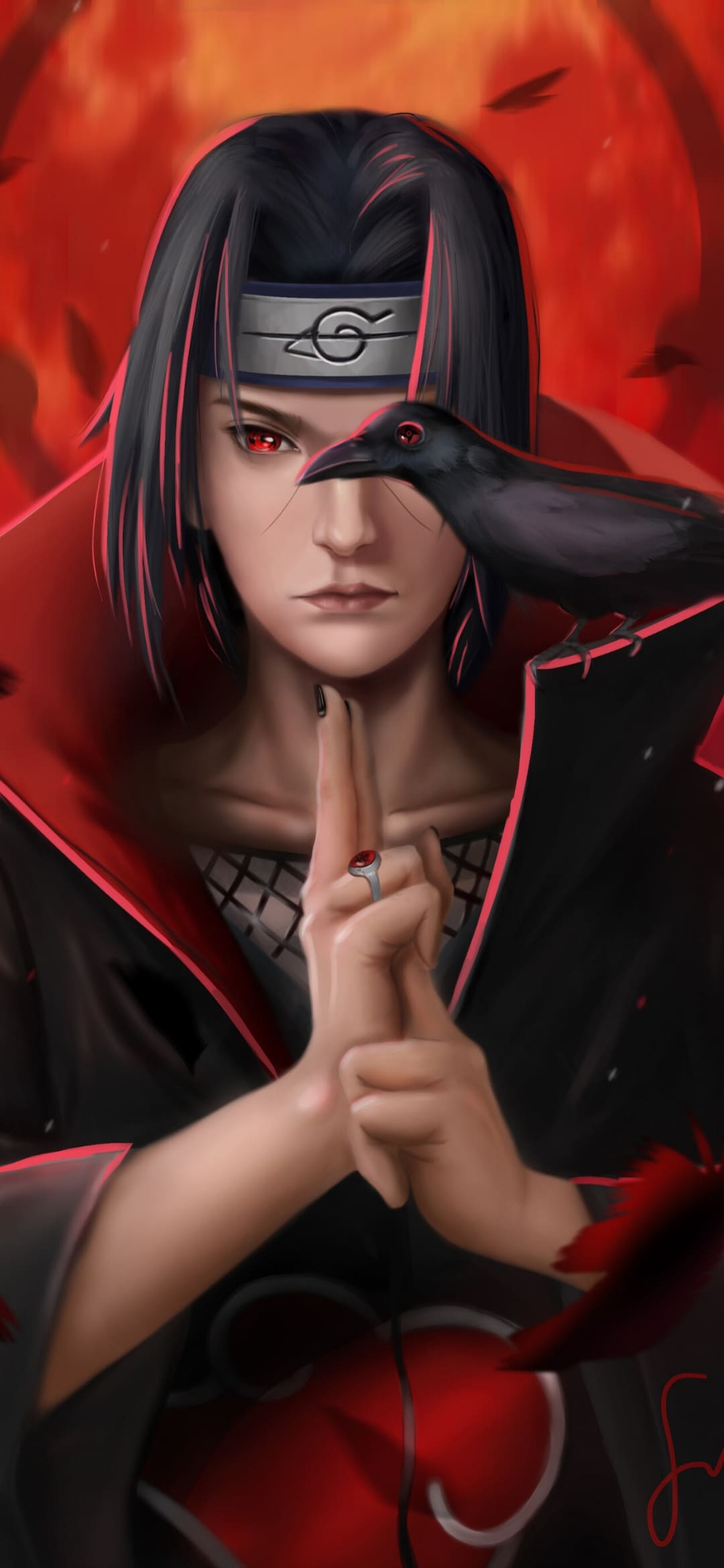 1080x2340 İtachi Uchiha Wallpaper