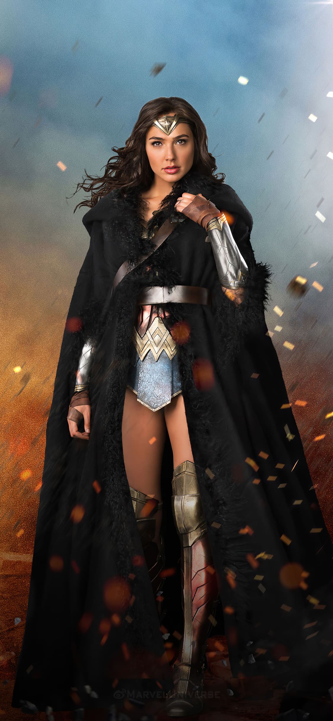1125x2436 Wonder Woman iPhone Background Best Wonder Woman Phone Background