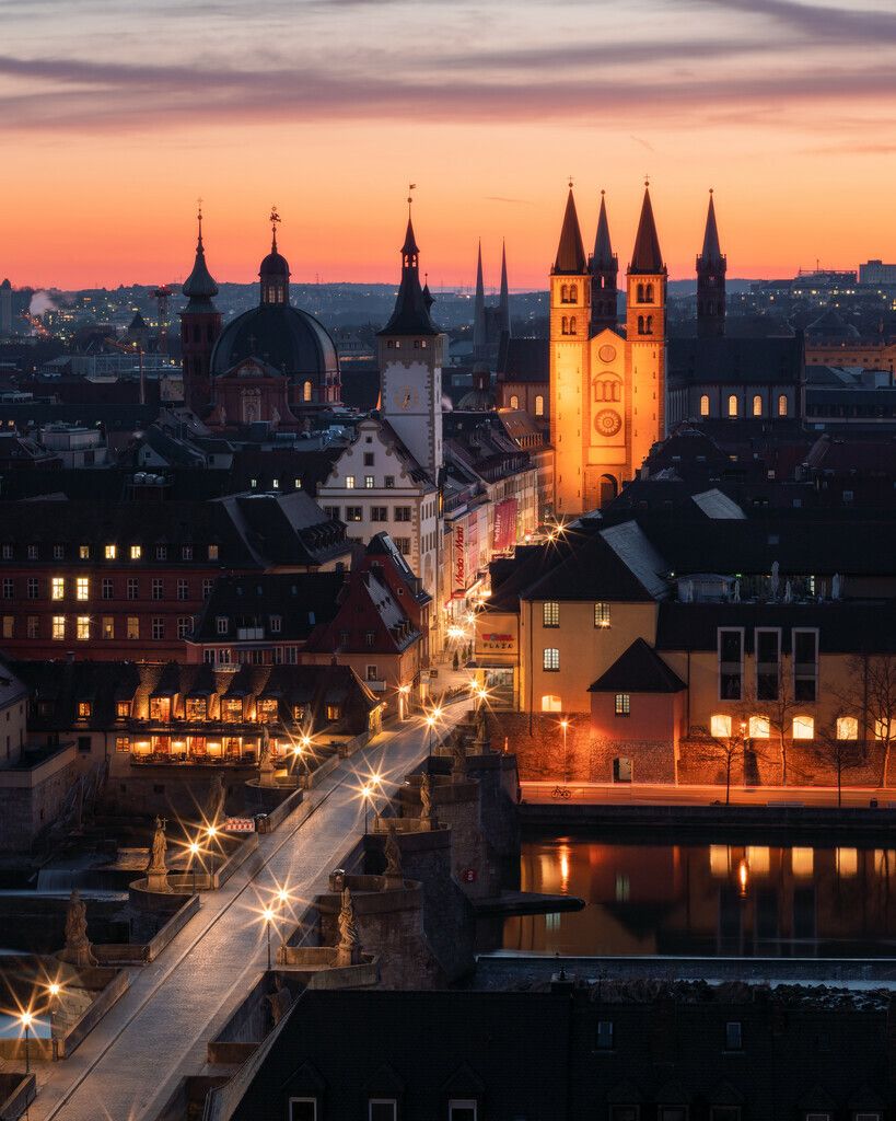 819x1024 Morgenstimmung in Würzburg