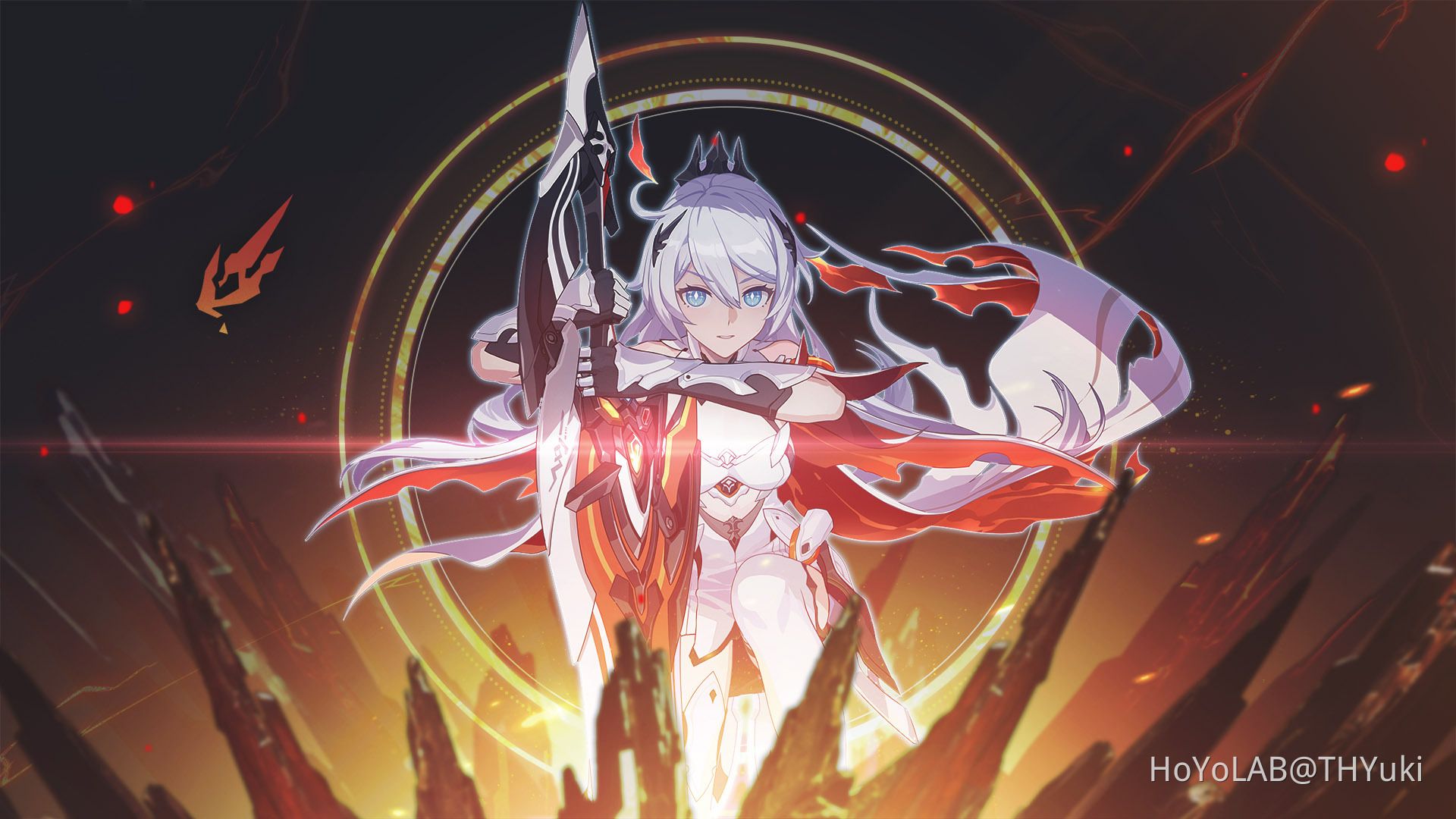 1920x1080 Wallpaper Herrscher of Flamescion Honkai Impact 3rd