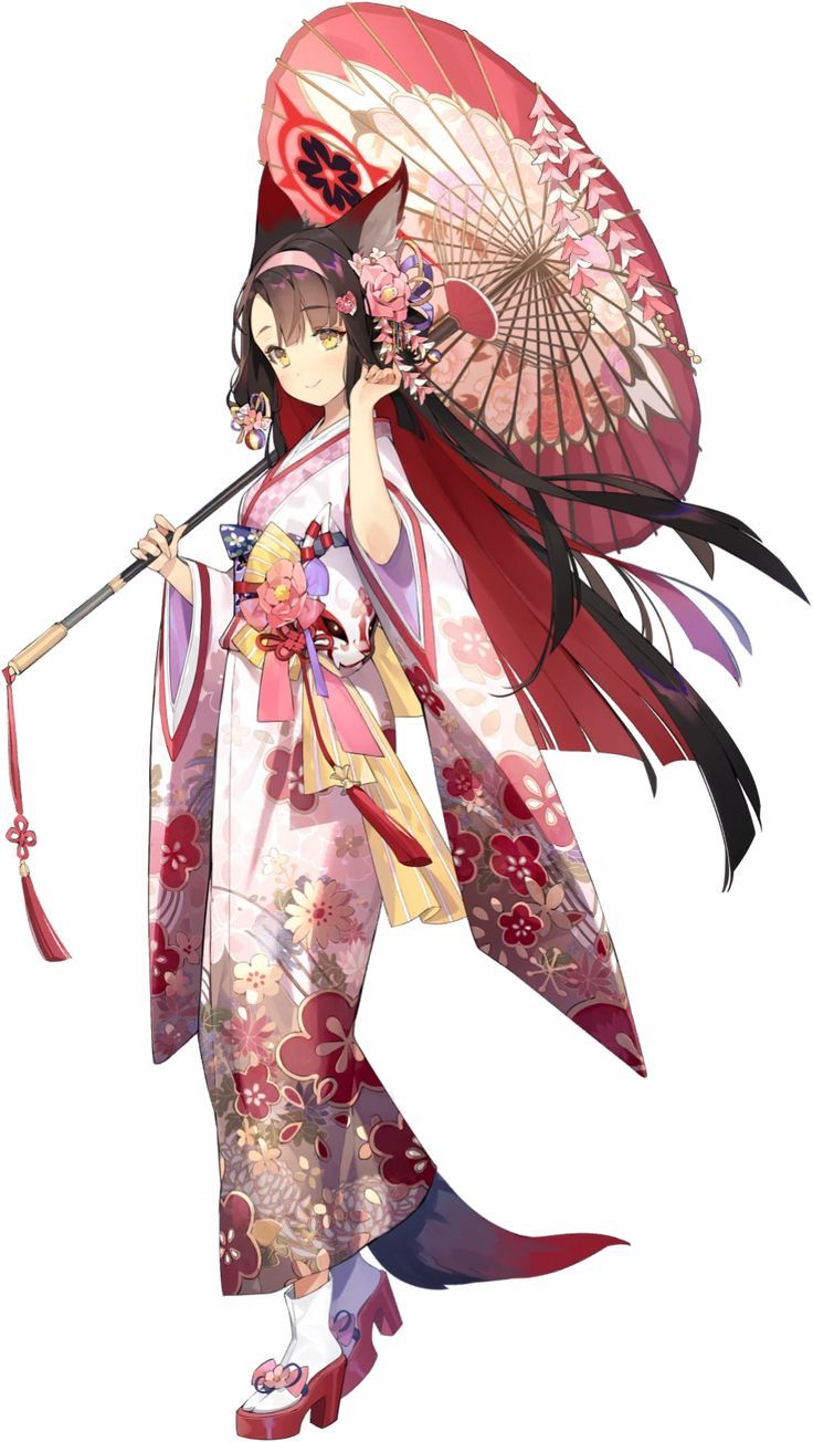 736x1304 Blue Archive's 'Kosaka Wakamo (Kimono ver.)' Art