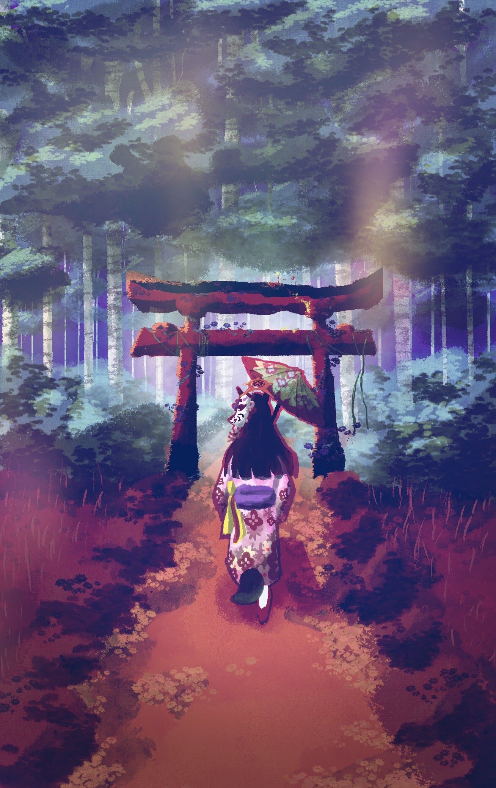 1668x2647 Kosaka Wakamo the Forest